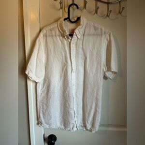 Brooks Brothers White Short Sleeve Shirt - size L